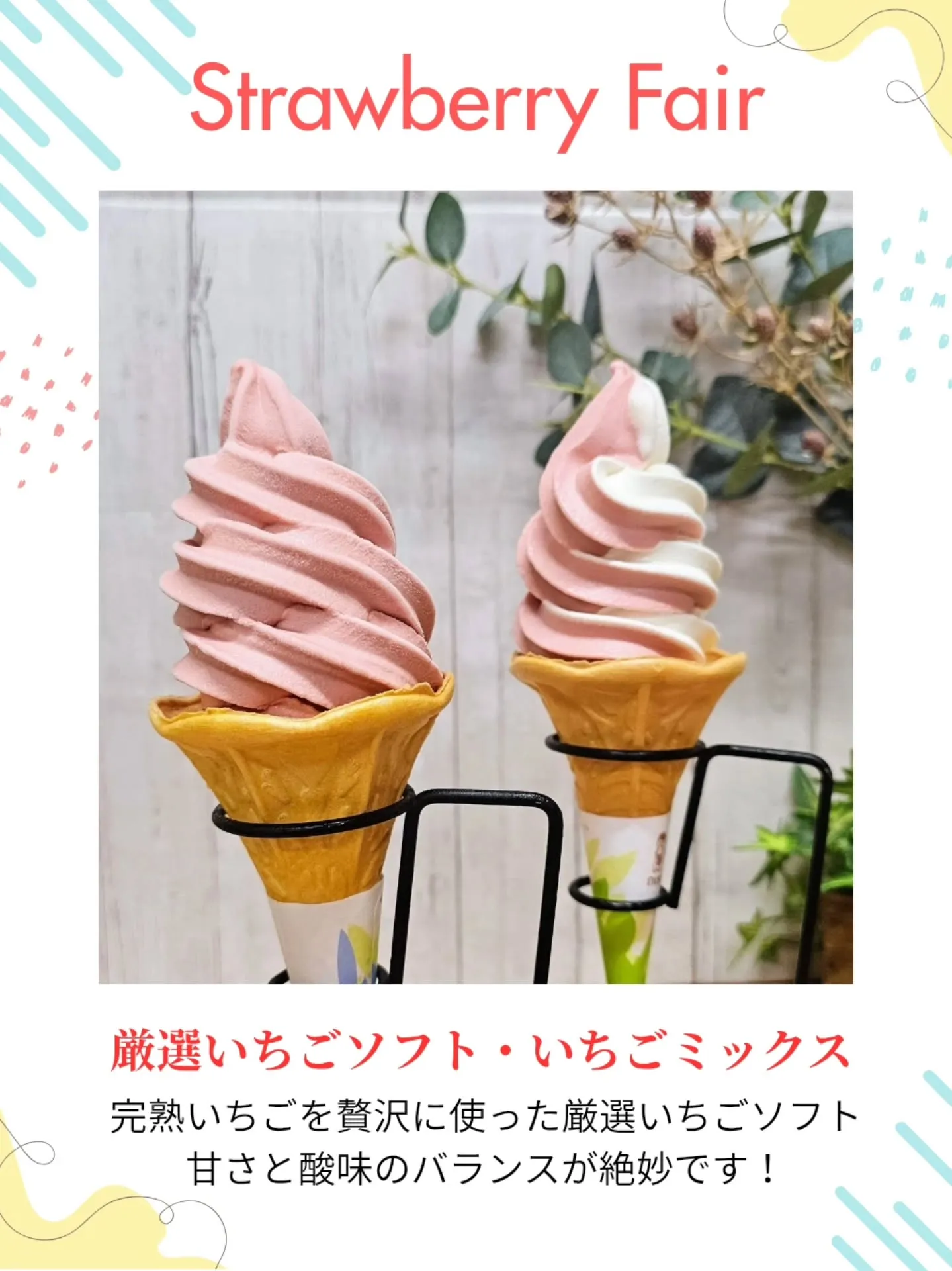 🍓いちごがいちばん美味しい季節です。